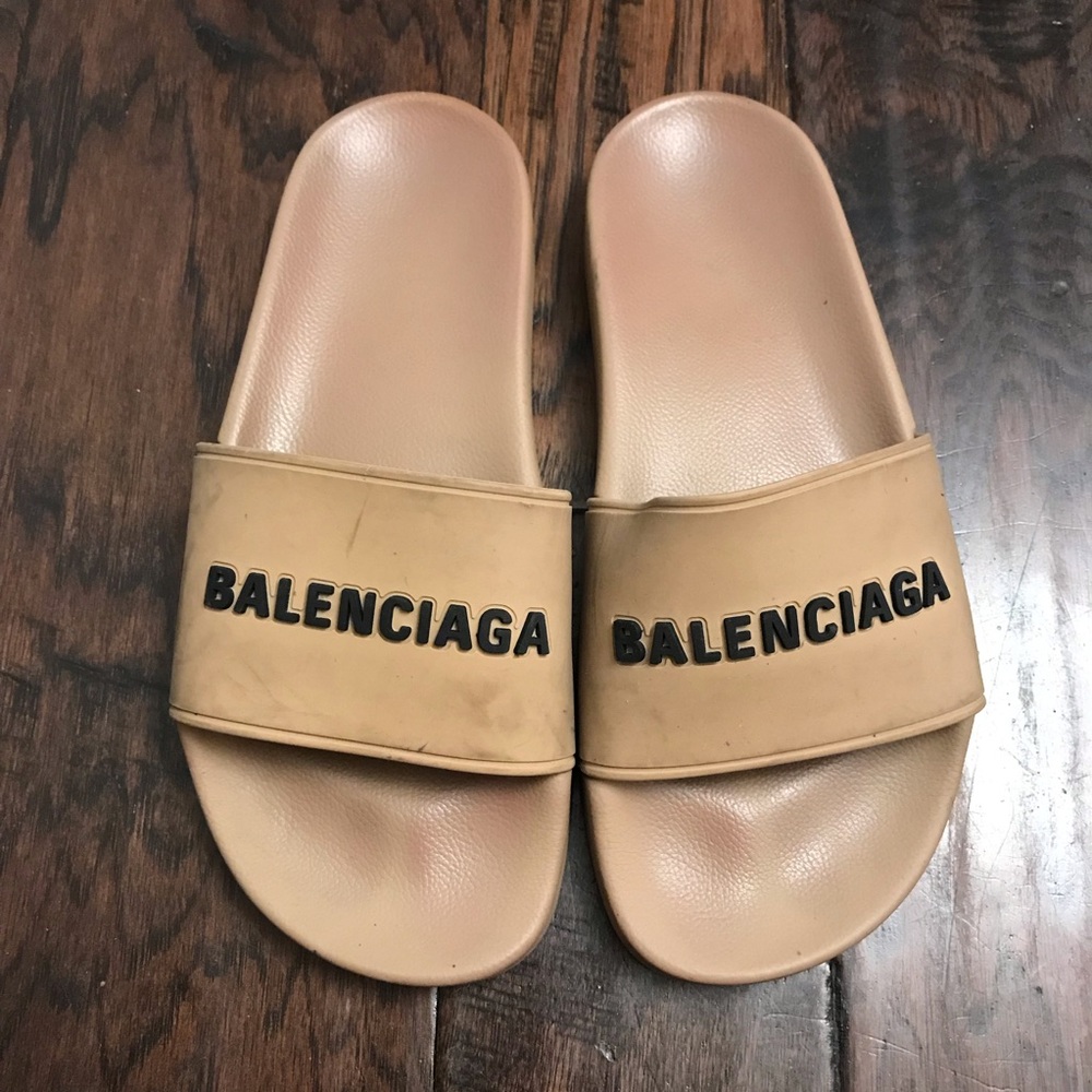 Authentic Balenciaga WOMEN'S POOL SLIDE SANDAL